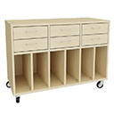 IRIS Pupil�s storage with 6 drawers