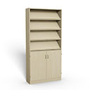 IRIS magazine shelf 5A4 H2100 W1000 D330, 2A4 doors lower,4pcs magazine shelf